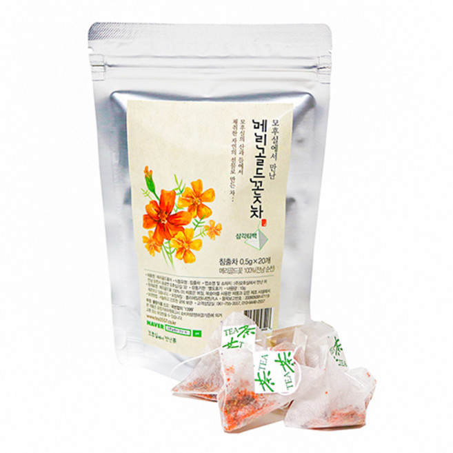 모후실 차 정성을 담은 티백차 여인애차 아침애차 하루애차 정원애차와 꽃차들, 13. 메리골드꽃차20티백, 20개입