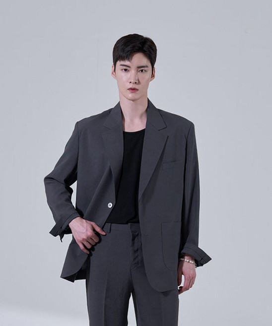 [효지] [여름] 커스터마이징 세미오버 핏 수트 블레이저 (4컬러)