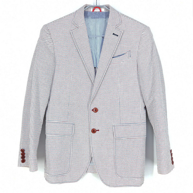 빈티지다온 남성 춘하 잔체크 블레이저 아이보리 25950