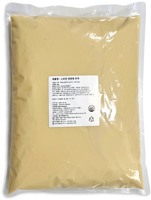 땅콩빵 반죽 5kg 땅콩과자용 부드러운식감 업소용 카페디저트, 1개