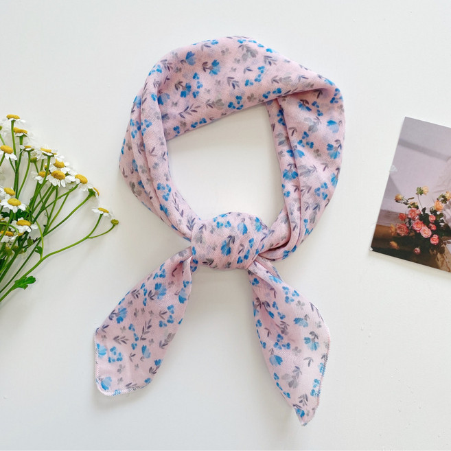 나미리온 여성 쁘띠사각 스카프 자외선 차단 스카프