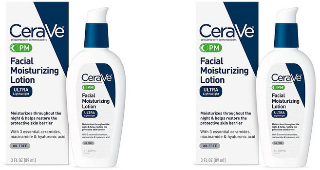 세라비 PM 페이셜 모이스쳐라이징 로션, 89ml, 2개