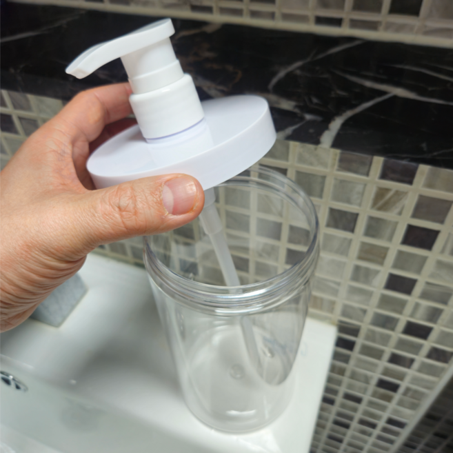 플로딧 입구넓은 디스펜서 펌프 공병 1000ml, 1개, 투명 1L