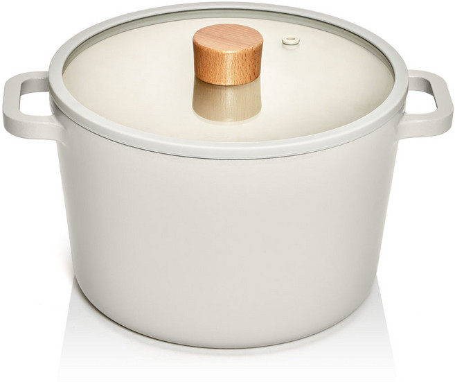 클리나 인덕션 루아 곰솥 냄비, 22cm, 크림, 1개