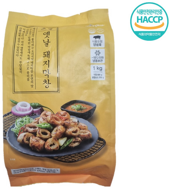 달구지푸드 달구지 막창 대용량 1kg 초벌 돼지막창 (막창800g + 소스200g), 1개