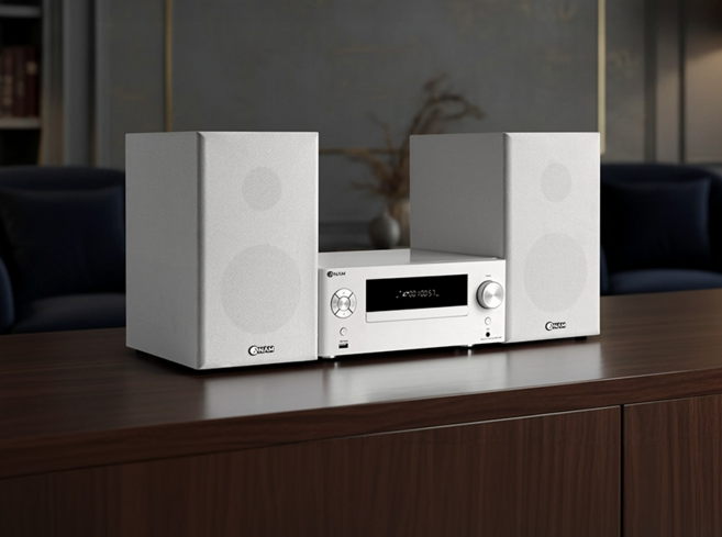 아남 매장용-가정용 오디오 CD FM라디오 USB 블루투스 스피커 AUX-IN-T1