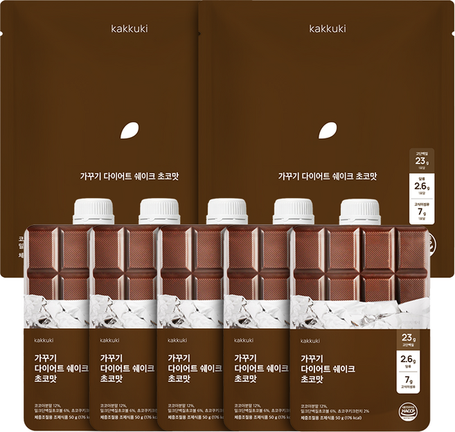 가꾸기 다이어트 단백질 쉐이크 (초코맛) 2팩 10포입 식단 맛있는 식사대용 파우치 체조식, 250g, 2세트