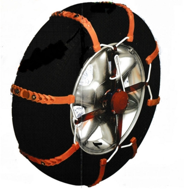 국산 동그라미 슬라이드 기어 우레탄 체인 4P 경차 1톤 화물차 차량 스노우체인 광폭타이어사용불가, 1세트