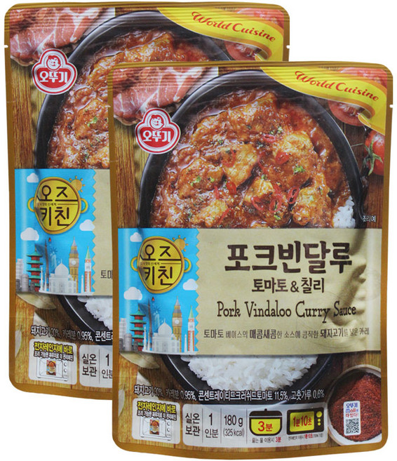 오즈키친 오뚜기 포크빈달루, 180g, 2개
