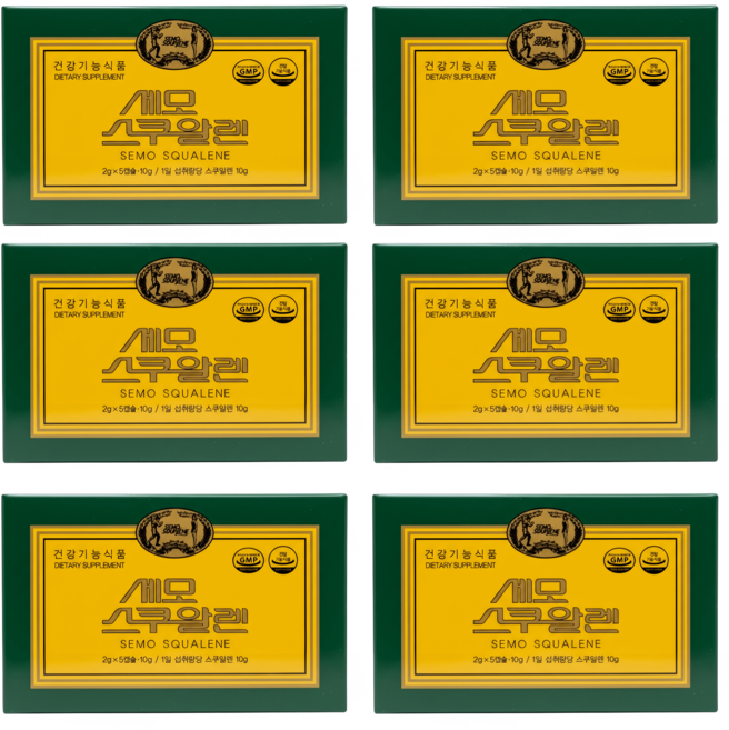 세모 스쿠알렌 2g 5캡슐, 5정, 6개