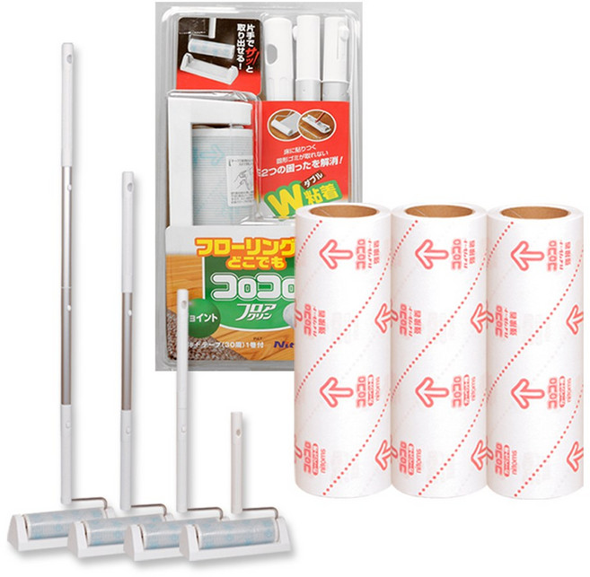 고로고로 초강력 8M 테이프 리필+롱샤프트+거치대 (10M 1P 증정), 3개, 1개