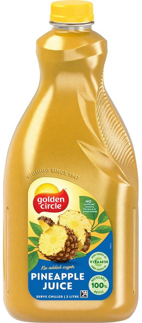 호주 골든서클 Golden Circle Fruit Juices Pineapple Juice 파인애플 주스, 4개, 2L