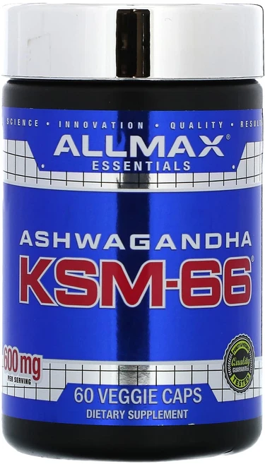 몸관리하세요 겨울입니다 ALLMAX Essentials 아슈와간다 KSM-66 베지 캡슐 60정(캡슐 1정당 300mg) 특별관리진행, ALLMAXEssentials아슈와간다KSM66베지캡슐, 1개, 60정 - 쿠팡