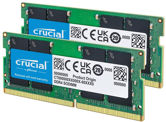 Crucial 노트북 메모리 램 16GB DDR4 3200MHz CL22 (CT2K8G4SFRA32A) 129890, Crucial 노트북 메모리 램 16GB DDR4 32, 1개