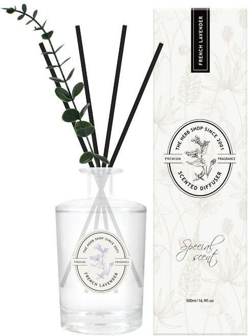 더허브샵 센티드 디퓨저, 프렌치라벤더, 500ml, 1개