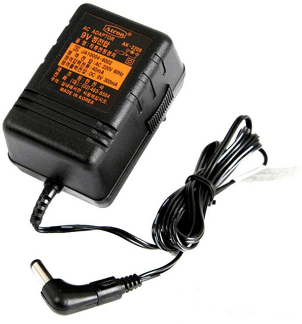 기타이펙터용 아답터 9V 300mA 변환형, 1개