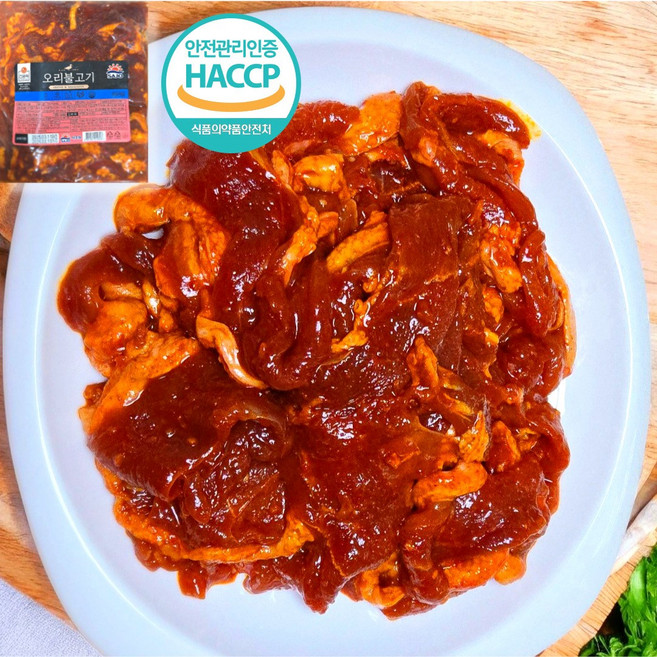 국내산 사조 오리불고기 오리 주물럭 2kg 냉동 [1k포장], 1kg, 2개