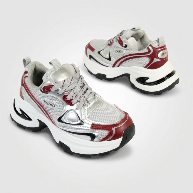 [트리샤]클래식 매쉬 6Cm 통굽 패션 운동화 어글리 스니커즈 BK_D10