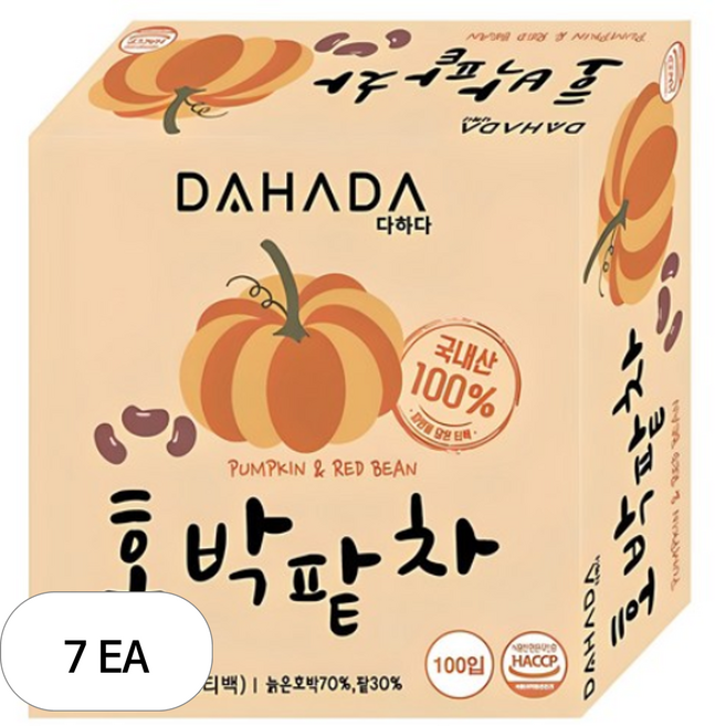 다하다 호박팥차, 1.5g, 100개입, 7개