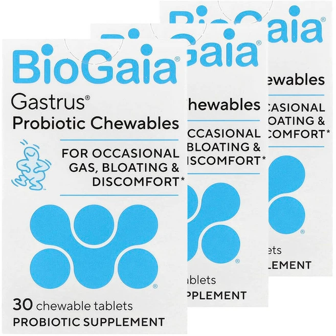 바이오가이아 가스트러스 프로바이오틱 유산균 만다린 감귤 맛 타블렛, 3개, 30정 - 쿠팡