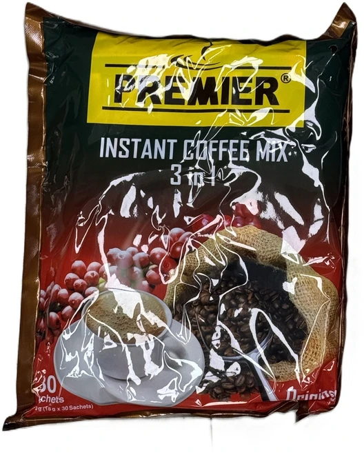 미얀마 프리미어 인스턴트 커피 믹스 3 in 1 / Myanmar Premier Instant Coffee Mi in 1, 1개, 30개입, 540g - 쿠팡