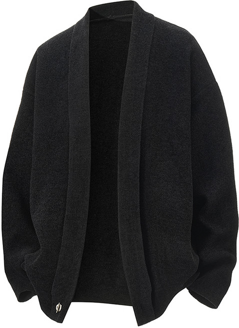 남성 단색 니트 가디건 봄가을 심플 스타일 출근 데일리룩