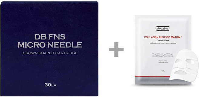 동방메디케어 오토 MTS DB FNS 마이크로니들(1box)10개/30개+쎄라덤 콜라겐 마스크, 오토 MTS DB FNS마이크로니들1box(30ea), 흰색