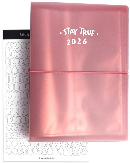 커스텀 포토인생 네컷 사진 앨범 포토북 + 스티커, 20매, 4x6네컷 핑크