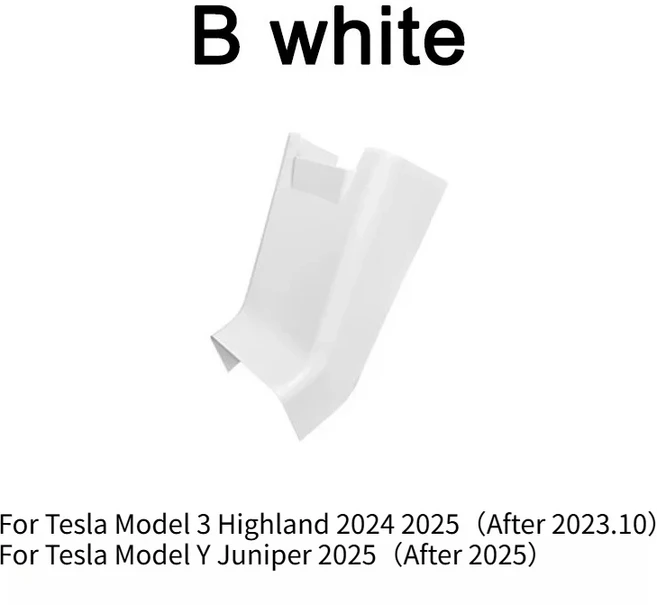 테슬라 모델 Y 주니퍼 2025 리어 스크린 커버 프로텍터 프레임 백 에어 벤트 트림 보호 화이트 자동차 인테리어 액세서리, 04 B white