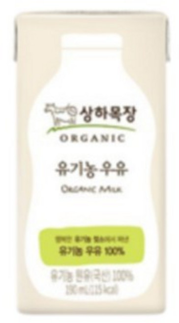 상하목장 유기농 우유, 200ml, 20개