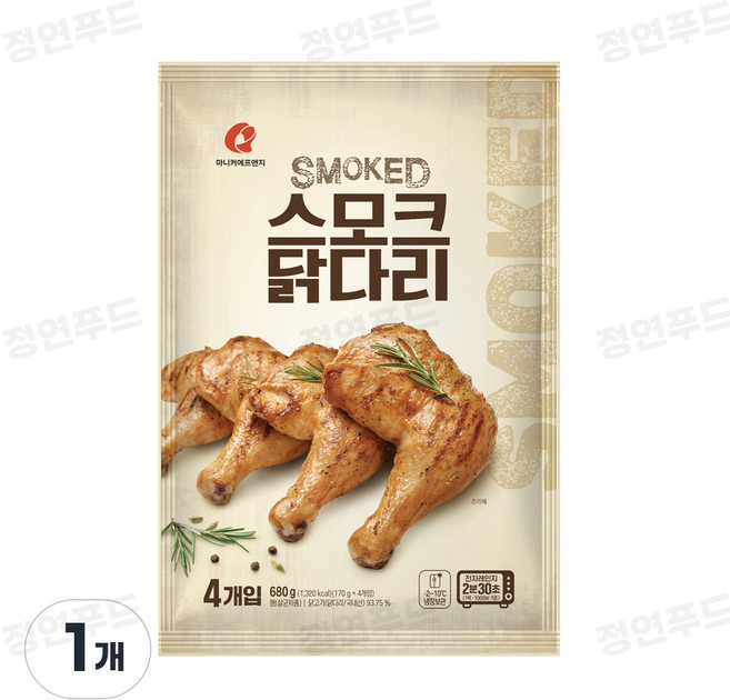 마니커에프앤지 스모크 닭다리 (냉장), 680g, 1개