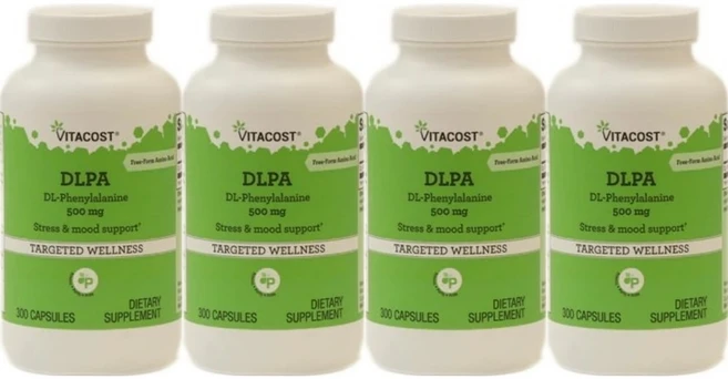 비타코스트 DLPA DL 페닐알라닌 500mg, 300정, 4팩 - 쿠팡