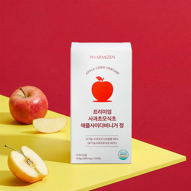 파미젠 프리미엄 사과초모식초 애플사이다비니거 1000mg 120정 다이어트보조제, 1개