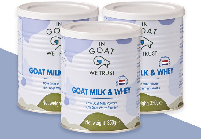 인고트 산양유 분말_고트밀크 앤 웨이_산양유청 단백질 강화, 350g, 3개