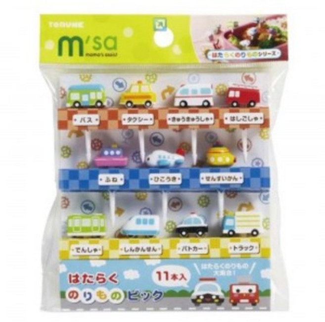 토루네 자동차 친구들 도시락픽 세트, 11개입, 1세트