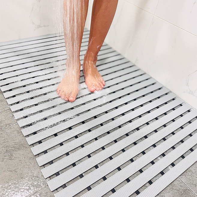 샵마일 논슬립 미끄럼방지 화장실 욕조 욕실매트, 1개, 그레이