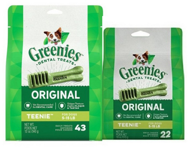 그리니즈 티니 덴탈 껌 22개~130개, 340g, 65개