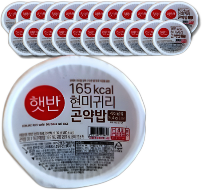 CJ 햇반 현미 귀리 곤약밥, 1개, 150g