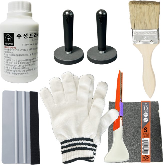 최강집수리 인테리어필름시공도구 8종세트 필름 시공칼 헤라 입문자 전문가용 시트지 작업도구