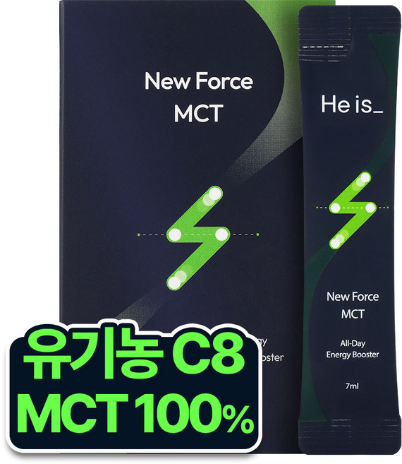 히이즈 뉴포스 MCT 오일 C8 고함량 엠씨티 100% 스틱 유기농 14포, 98g, 1개