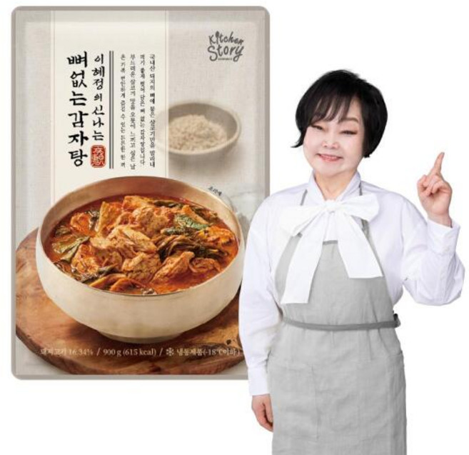 [키친스토리] 빅마마 이혜정의 신나는 뼈없는 감자탕 900g x6팩, 6개