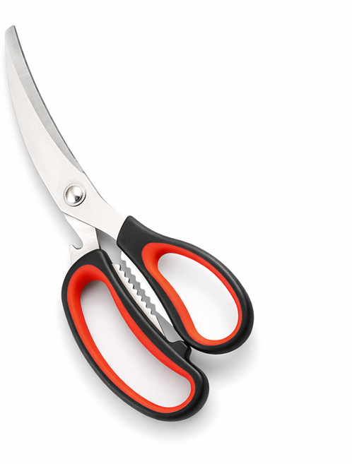 데일리리빙 곡선형 다용도 고기 주방 가위, 1개, 블랙