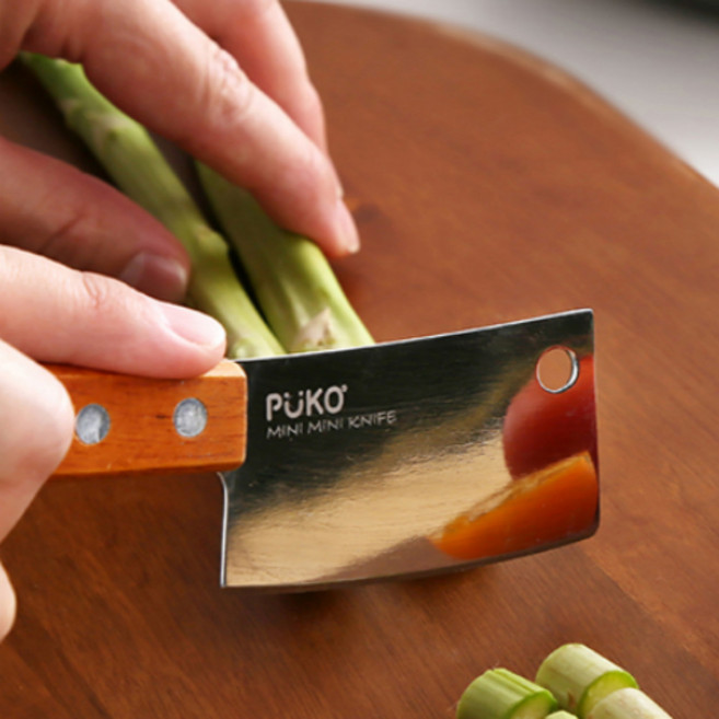 니어몰 무배 미니 우드핸들 미니 도끼칼 캠핑 홈카페 감성템 버터나이프, 골드, 1개