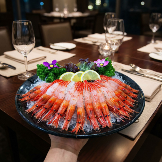 [비비마켓] 국내산 독도새우 산지직송 활새우 초신선 당일조업, 1세트, 도화새우 꽃새우 믹스 1kg(40~60미)