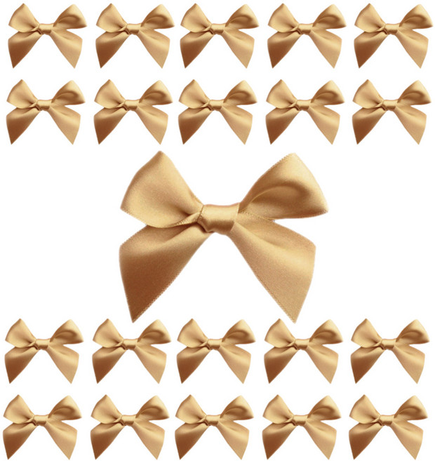 데코파이 완성 리본 50P 세트, 1개, 골드