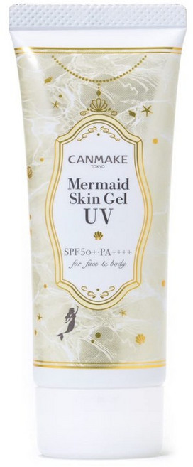 UV C02 40g C SPF50+ PA++++ 캔 메이크 머메이드 스킨 젤 써니 옐로우 비타민, 1