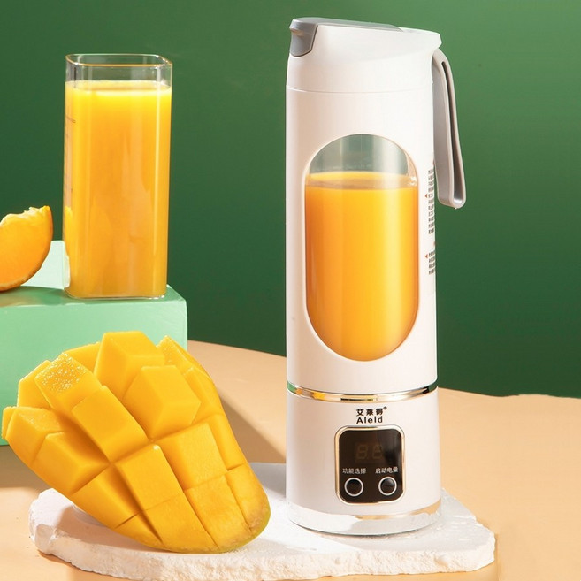 휴대용 텀블러 무선 믹서기 얼음분쇄, 흰색