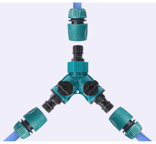 스프링클러 정원 농업 하우스 텃밭 조경 잔디 스프링쿨러, 6.3구라인카플러, 1개
