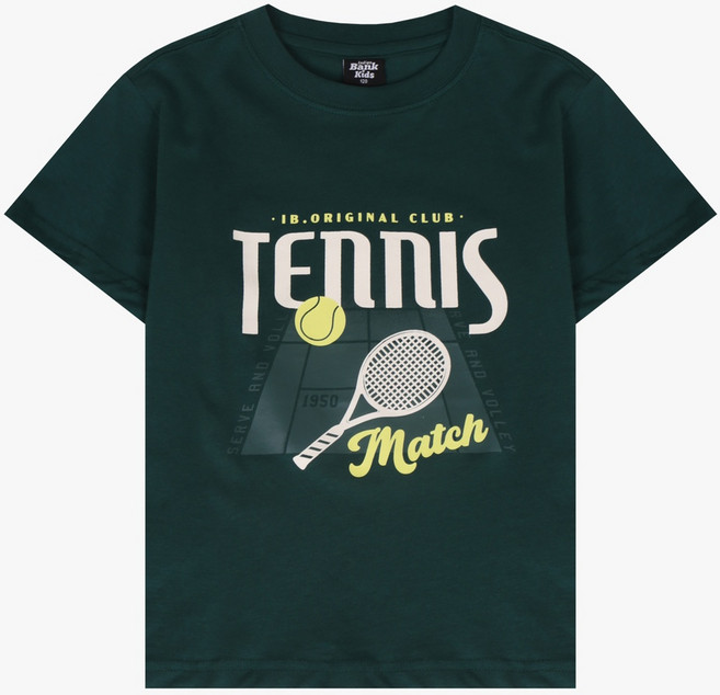 인디고키즈 아동 반팔 티셔츠 싱글 레귤러 바시티 그래픽 반팔티 IKRA254G2