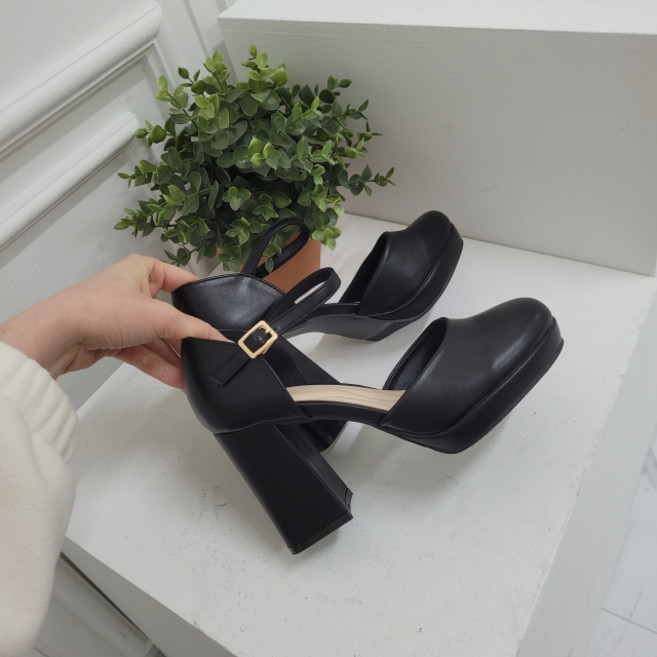 슈담 블루밍 가보시 메리제인 펌프스 힐 9cm